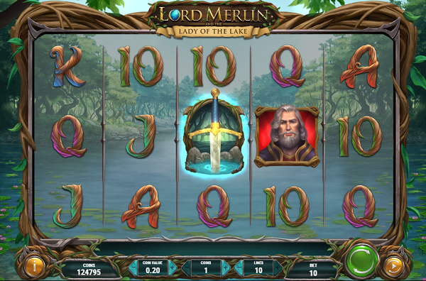 Play'n GO-슬롯머신-Lord Merlin-Lady of the Lake